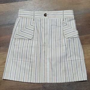 Lela Rose Cream Mini Pencil Skirt for Work